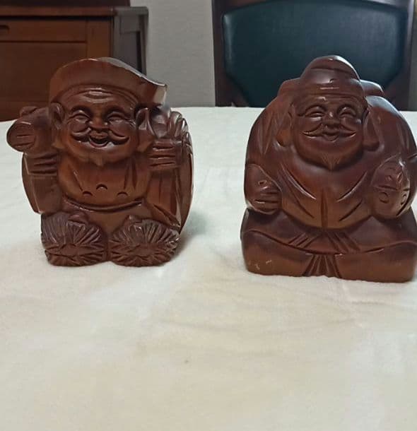 縁起物 恵比寿 大黒天 ２体