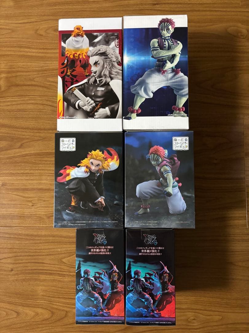 鬼滅の刃　煉獄杏寿郎　猗窩座　フィギュア6体セット