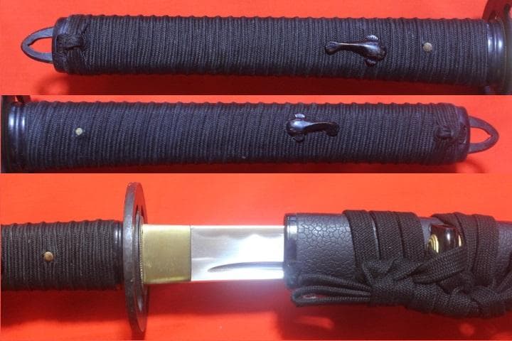 武蔵拵 大刀 二十四代 藤原兼房作 薄刃 栗形付 高級 模造刀 ★中古品