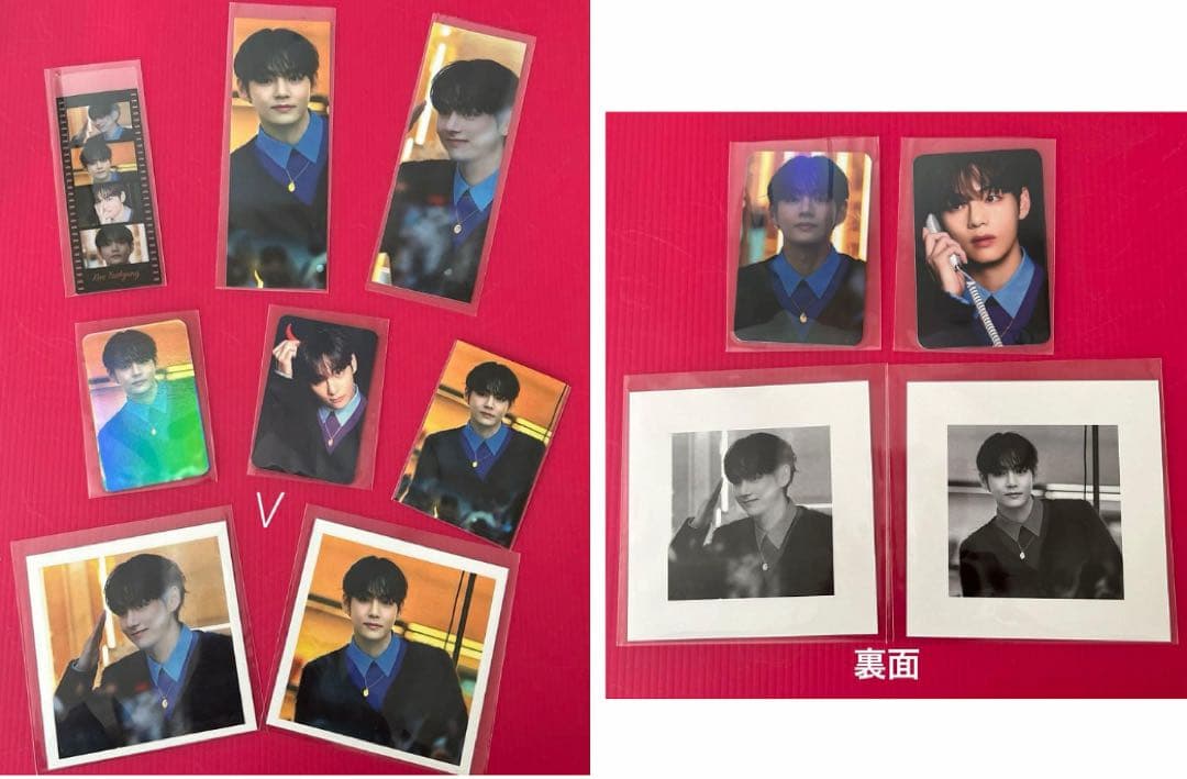 BTS V フィルムブックマーク・フォトカード•ロングステッカー•ステッカー
