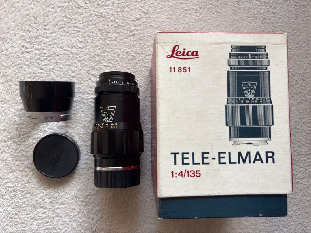 年末セール 元箱フード付き Leica TELE ELMAR 135mm f4