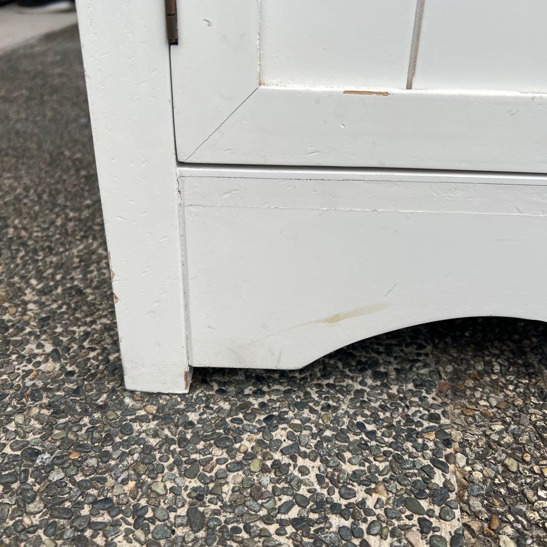 キッチンカウンター　サイドボード　キャビネット　ホワイト