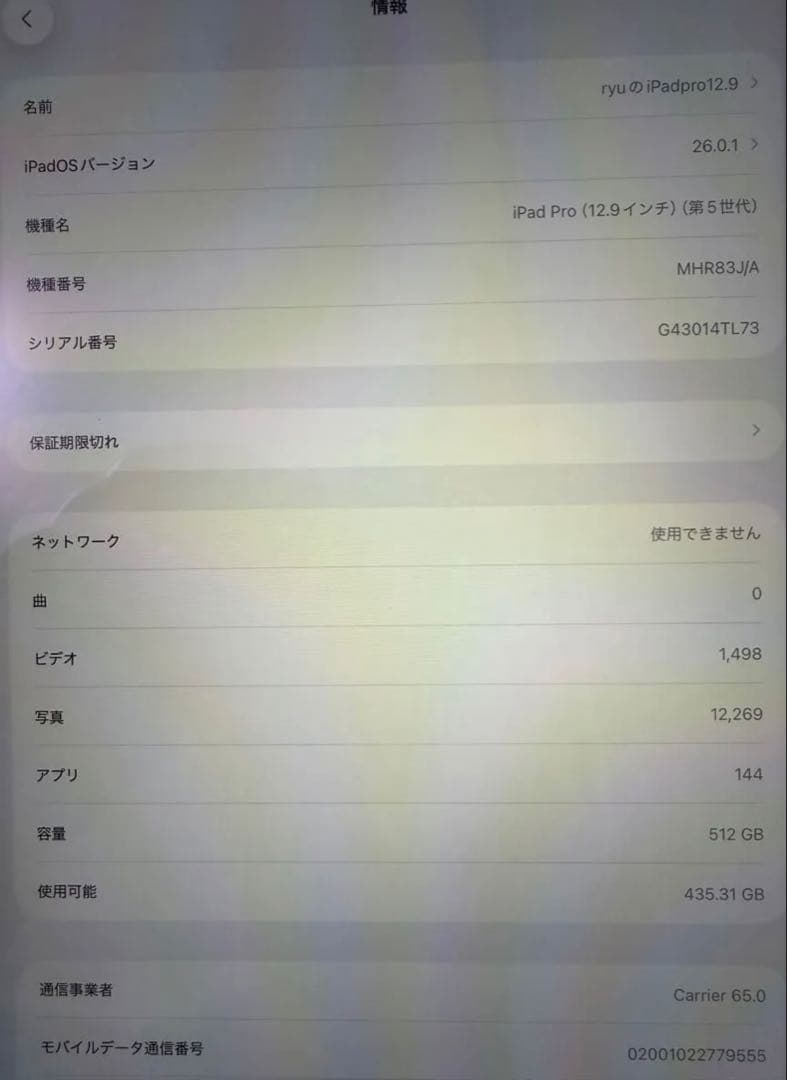 iPad Pro 12.9インチ セルラー512GB グレーマジックキーボード他