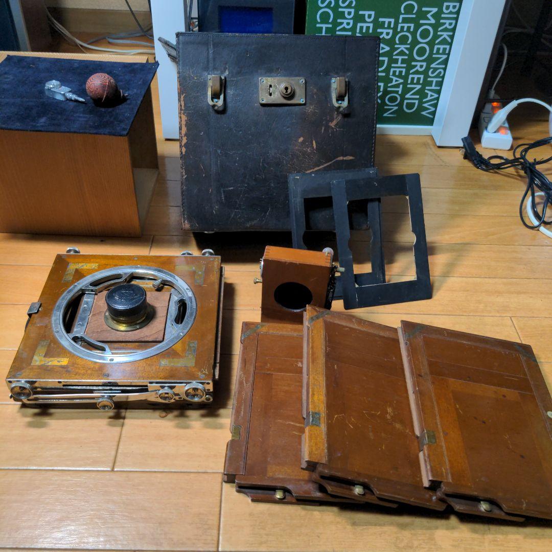 昭和レトロか？大正レトロか？超骨董品！木製蛇腹カメラ