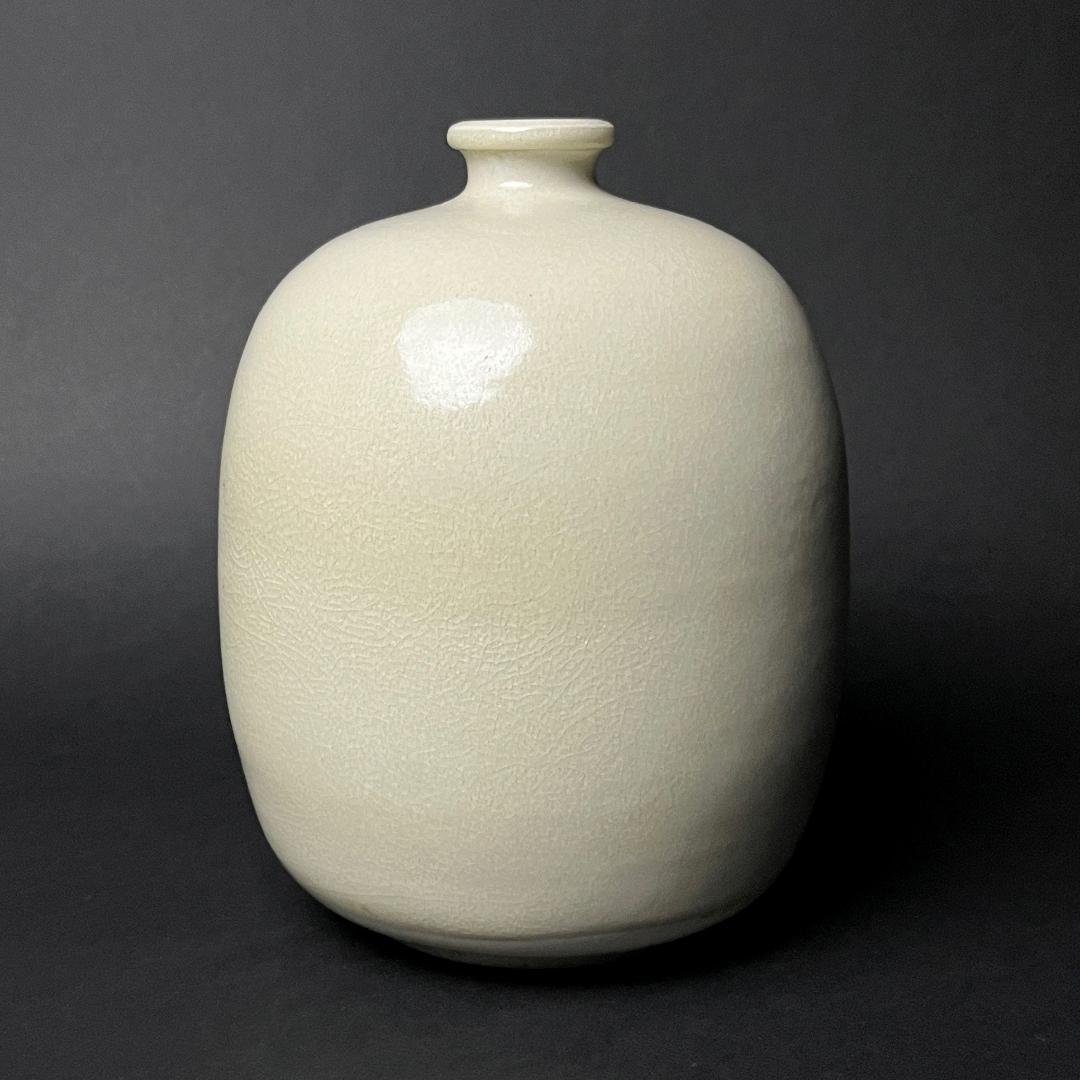 唐物 白釉瓶 随時代 中国美術 古玩 SN636