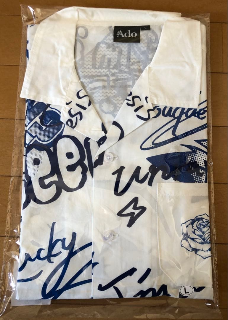 おまけ付き✨Ado 5周年 POPUP 限定 オープンカラーシャツ Lサイズ