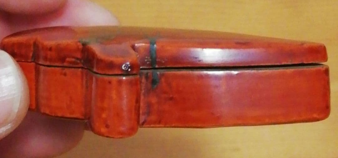 時代　漆　花　蒔絵　香合　共箱　茶道具