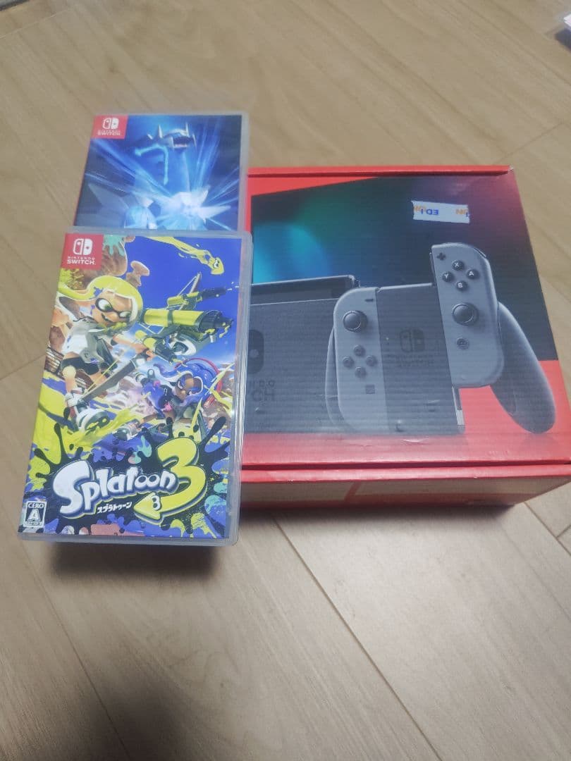 Nintendo Switch グレー本体 + ゲーム2本セット