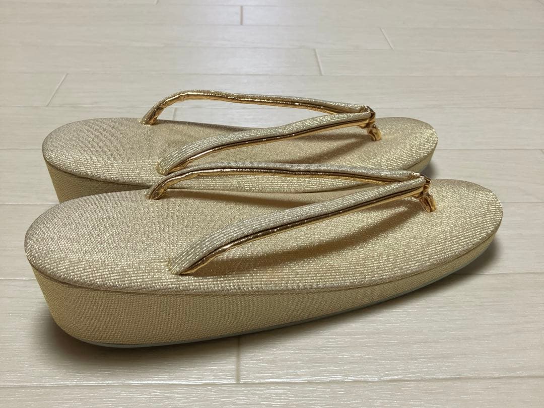 《未使用》草履バッグセット　礼装　ゴールド
