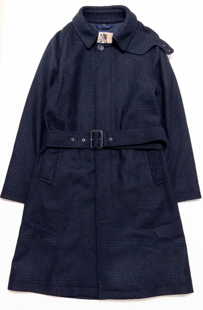 BEAMS F別注 SEALUP シーラップ バルカラー コート 44 ネイビー