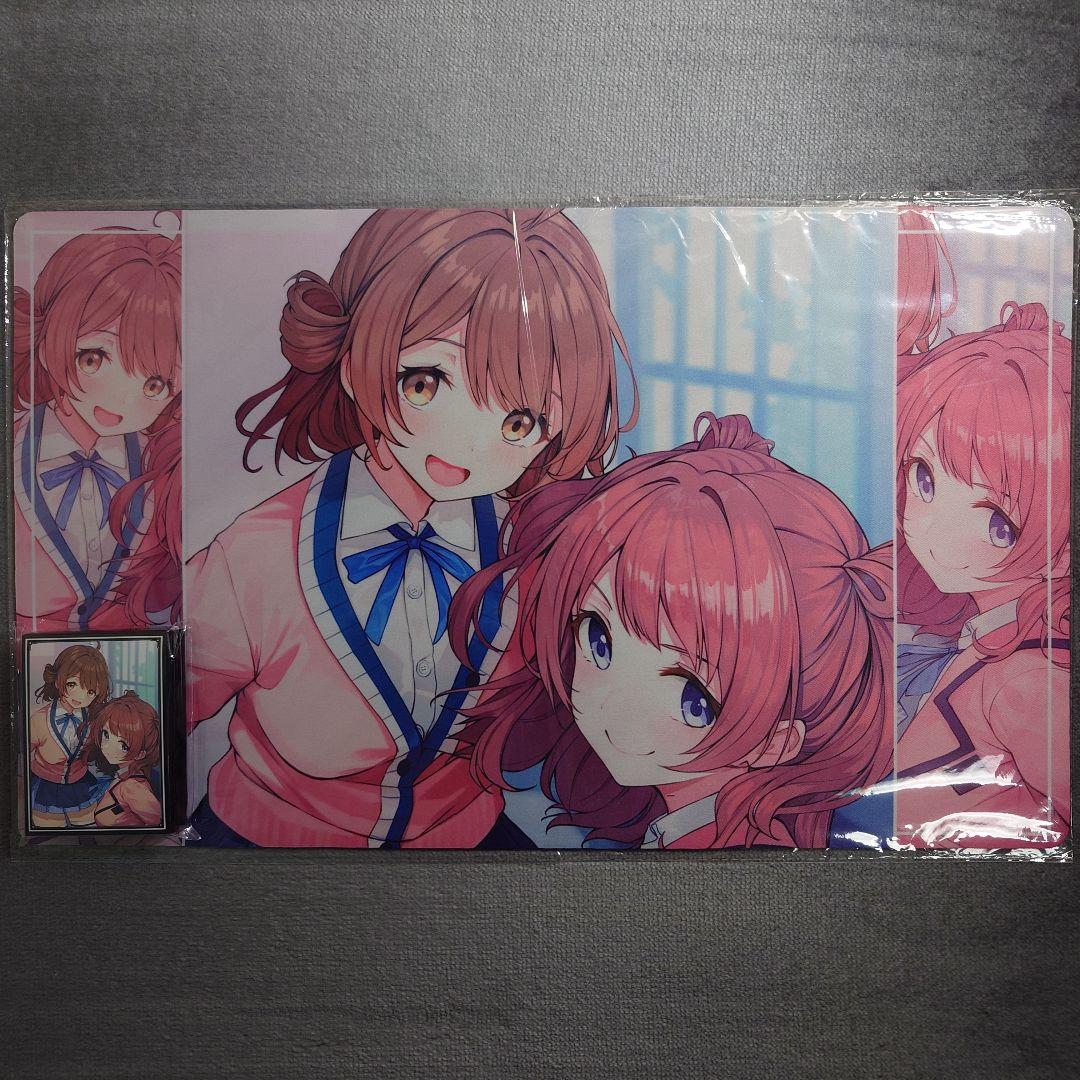 α1 学園アイドルマスタ 姉妹&制服 花海佑芽&花海咲季 スリーブ&プレイマット