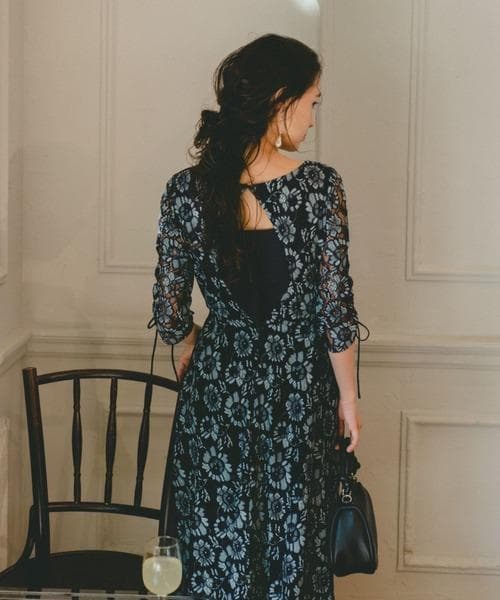 美品 Kastane カスタネ ドレス マキシワンピース 結婚式 パーティー M