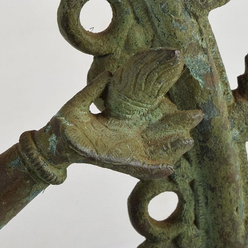 仏教美術　古銅青銅　シヴァ神像　ダンシングシヴァ神　置物　V　R9386H