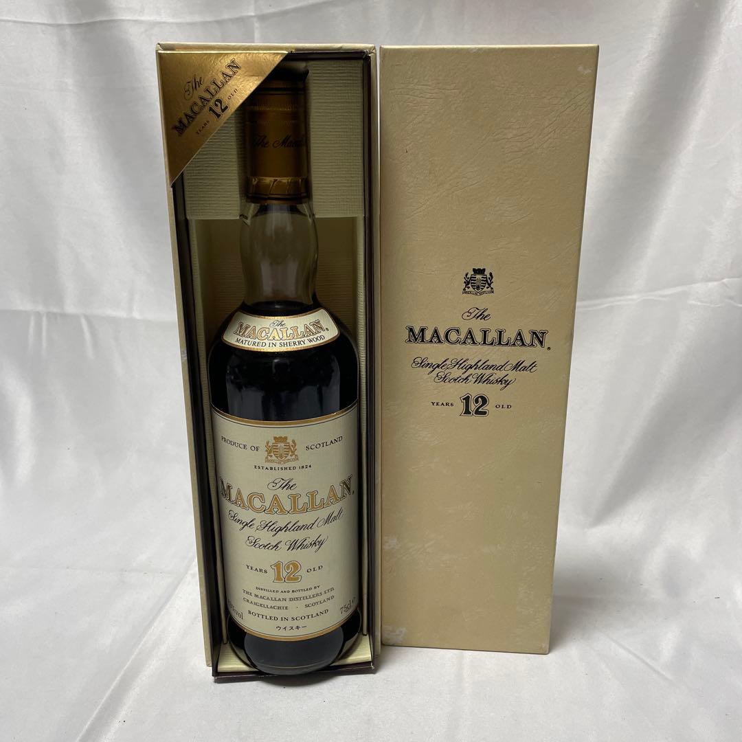MACALLAN マッカラン12年 旧ボトル 箱付 未開封