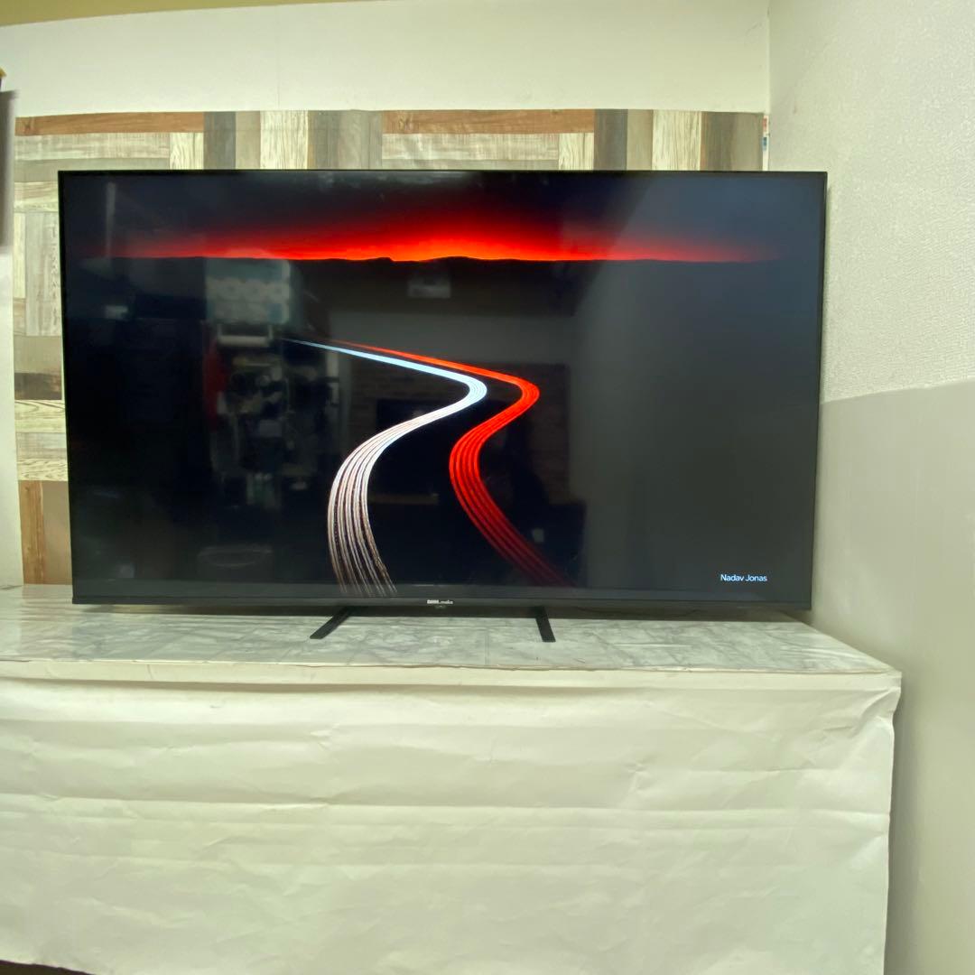 即日受渡❣️全国送料込 4年前購入DMM65インチ4K液晶ディスプレイスピーカー付