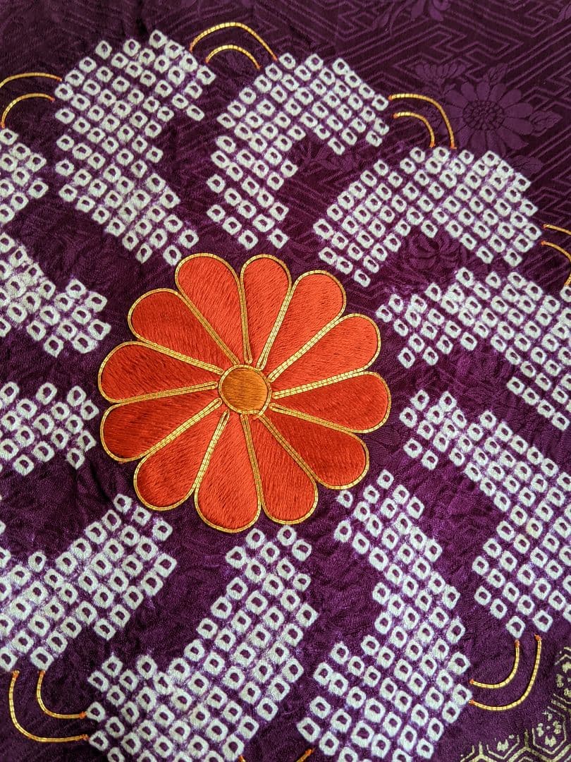 ◆成人式・結婚式 アンティークお振袖【✨鈴乃屋のお振袖】正絹 パープル