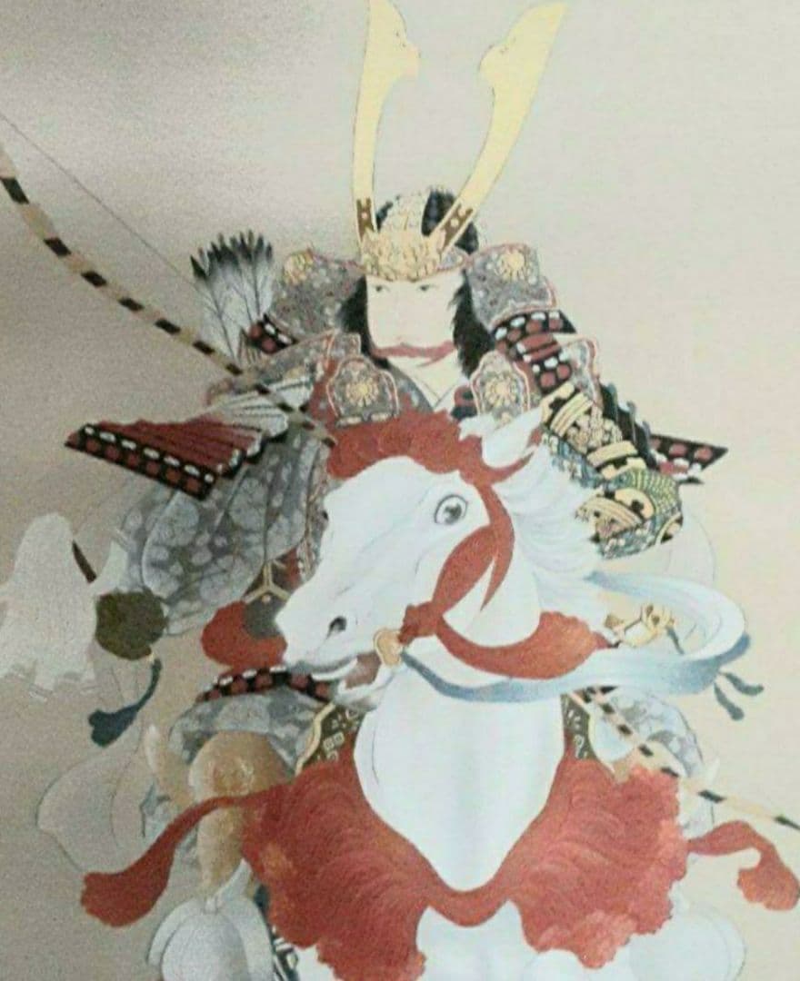 掛け軸/若武者