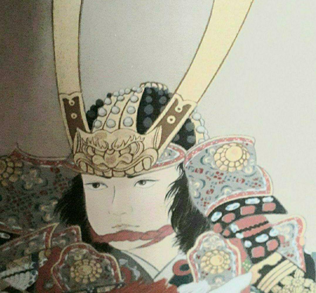 掛け軸/若武者