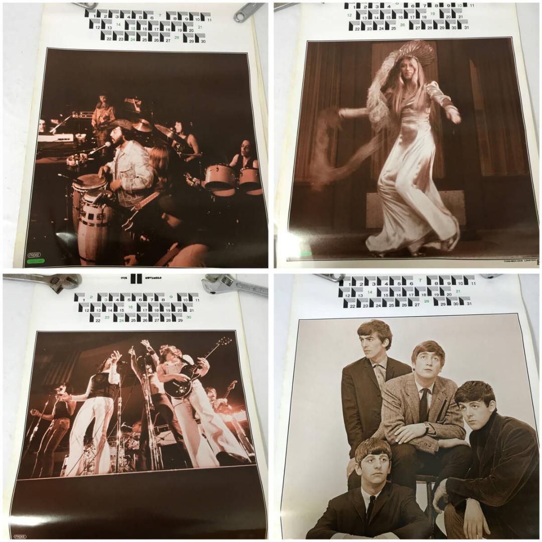 超希少 東芝EMI ロックカレンダー 1975 ROCK CALENDAR