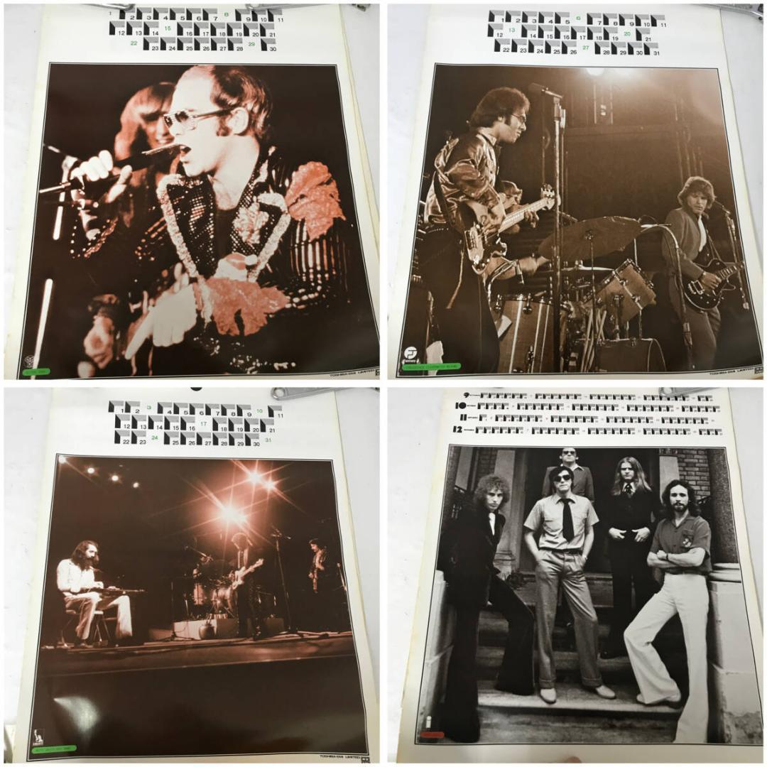 超希少 東芝EMI ロックカレンダー 1975 ROCK CALENDAR