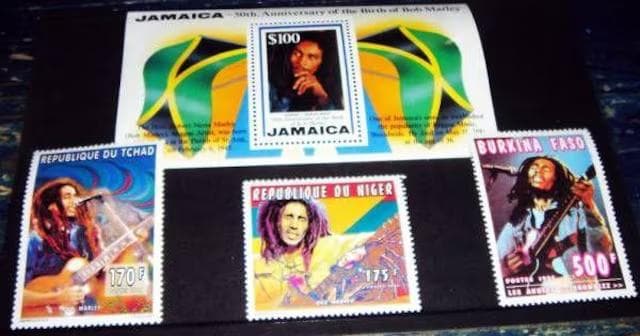 Bob Marley ボブ・マーリー 生誕50周年記念切手 セット