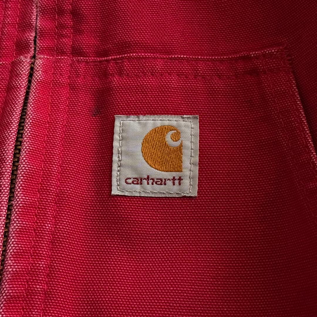 USA製■carhartt カーハート【M】アクティブジャケット ダック レッド