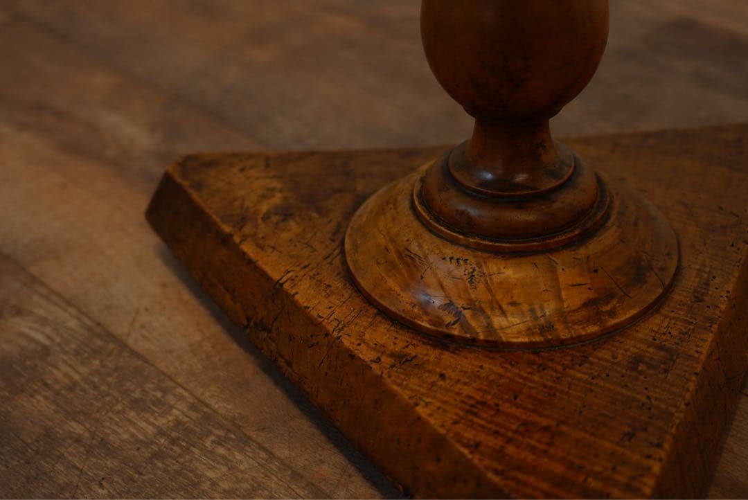 フランスアンティーク　回転棚　古木　1800年代　棚　回転　テーブル　シェルフ