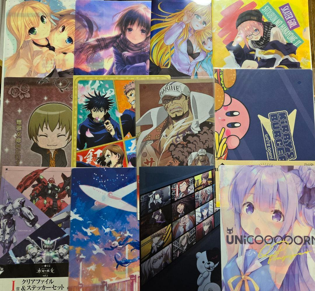 アニメグッズ A4クリアファイル まとめ売り ２００枚以上