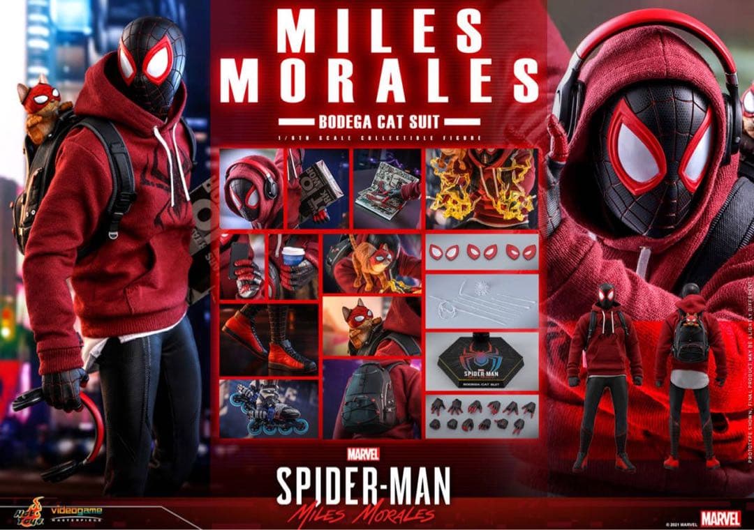 ホットトイズ VGM50 マイルス・モラレス／スパイダーマン売店の看板猫スーツ版
