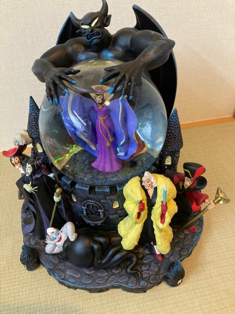 【訳あり】ディズニー ヴィランズ スノードーム オルゴール