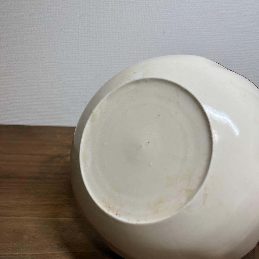 宋時代　定窯　白磁花文覆輪平茶碗　宋