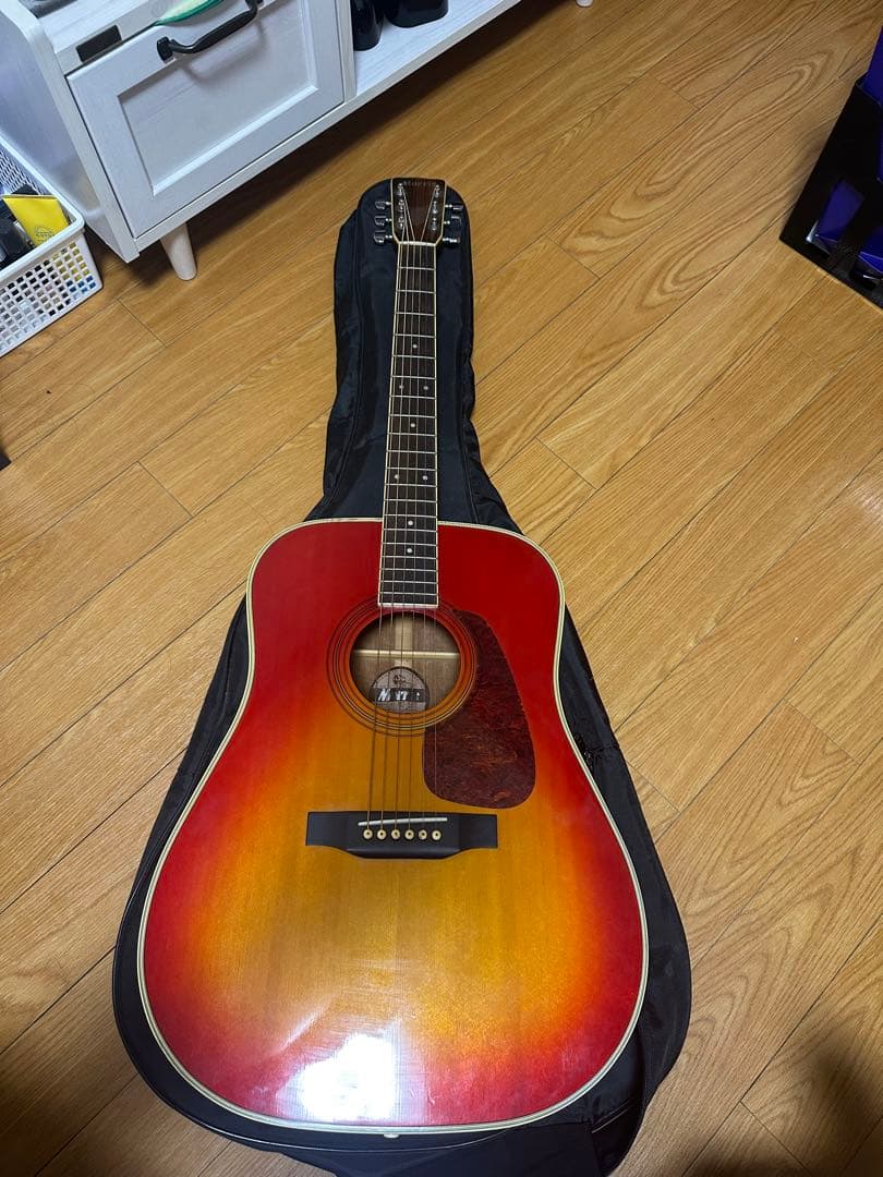 Morris アコースティックギター レッドグラデーション