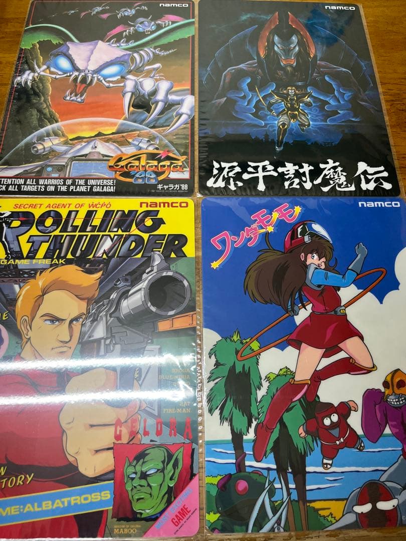 NAMCO MUSEUM OF ART　ナムコレジェンダリー下敷き　コンプリート