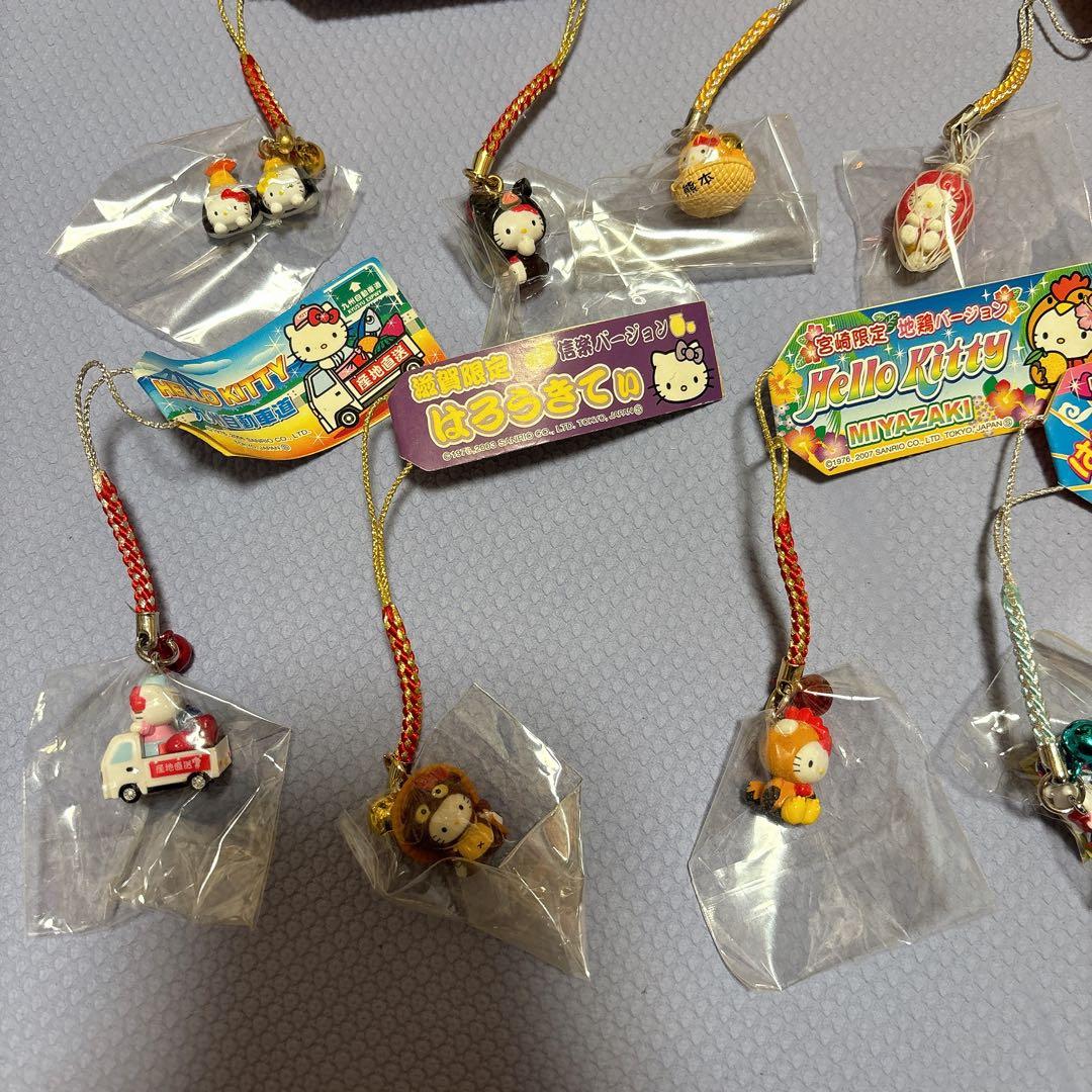 【九州地方多め】ご当地キティ ストラップ 10個セット