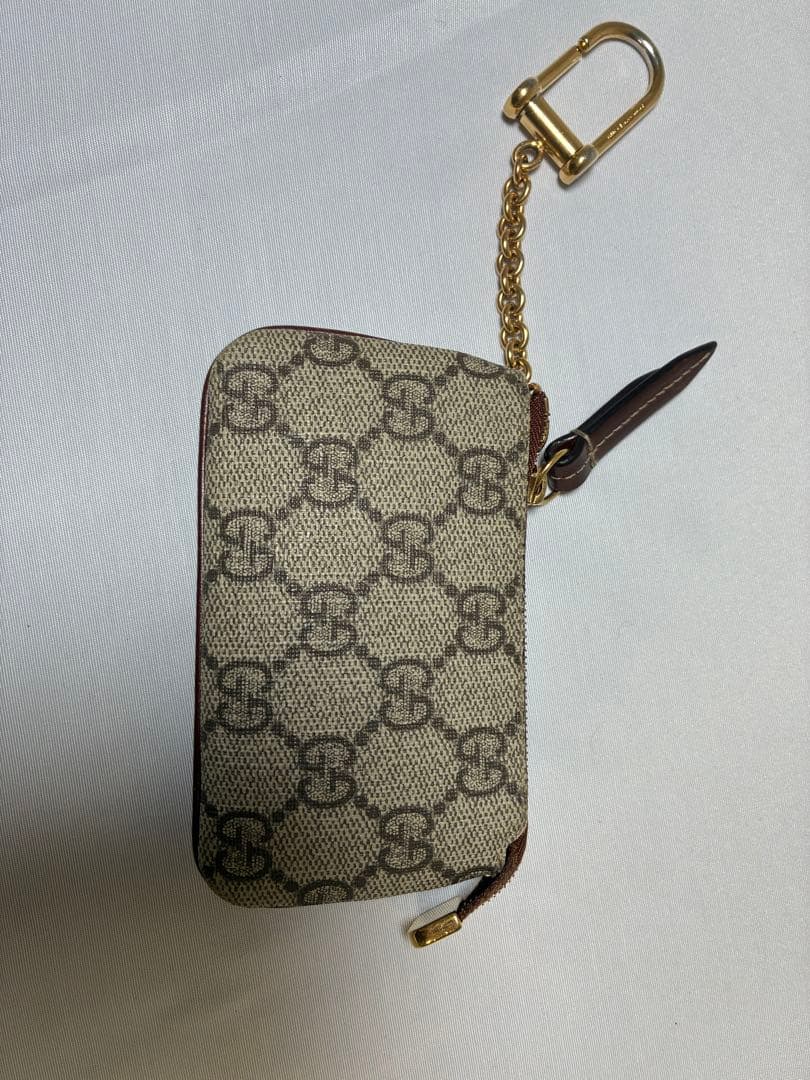 GUCCI GGキャンバス キーケース ベージュ/ブラウン