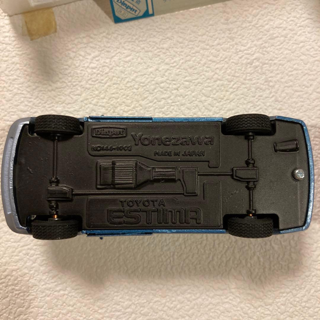 ヨネザワ　ダイヤペットミニカー　エスティマ　ブルー&レッド2台セット