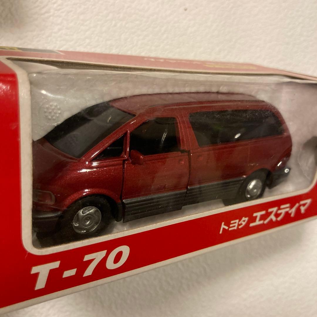 ヨネザワ　ダイヤペットミニカー　エスティマ　ブルー&レッド2台セット