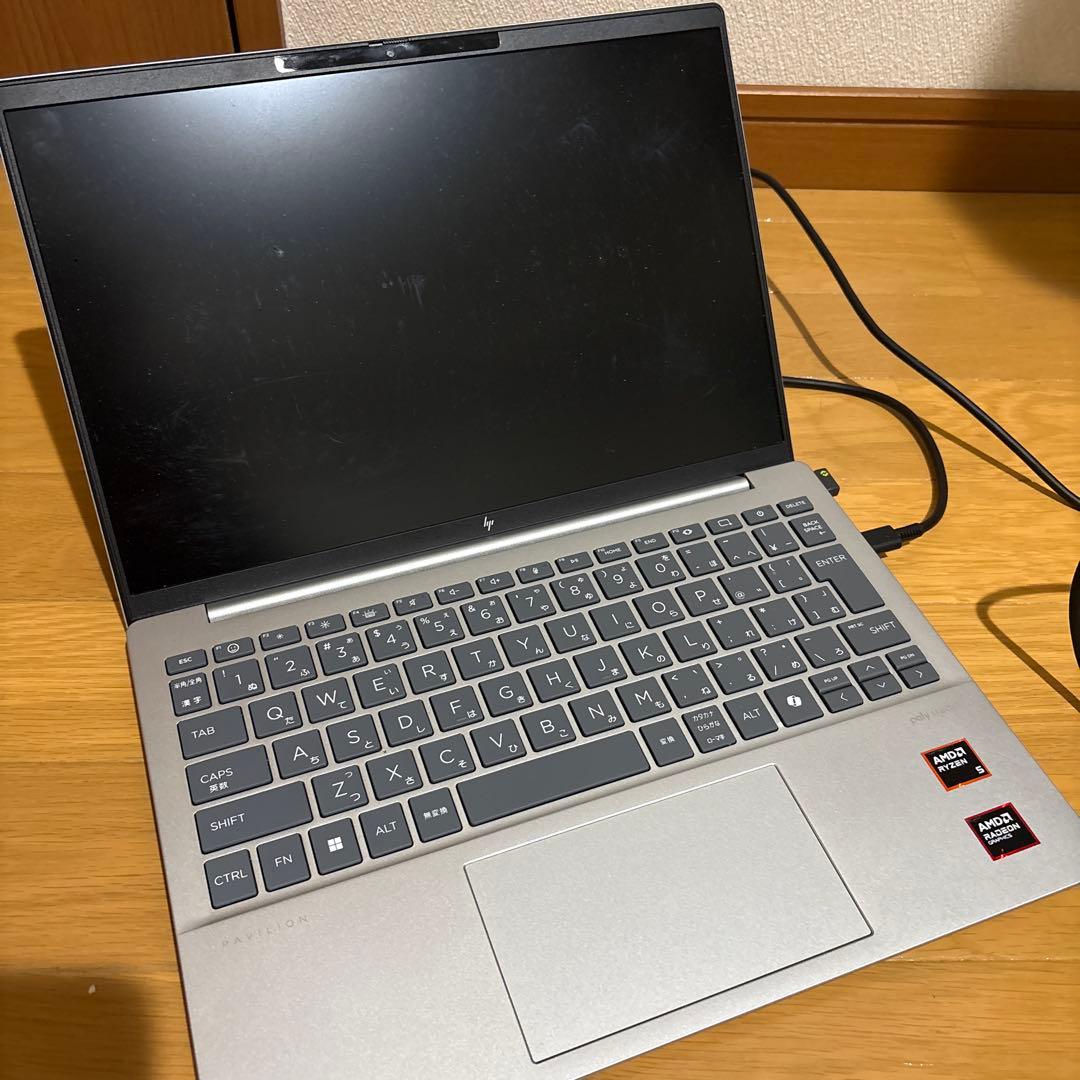 S*i様 HP ノートPC シルバー 本体 ACアダプター付き
