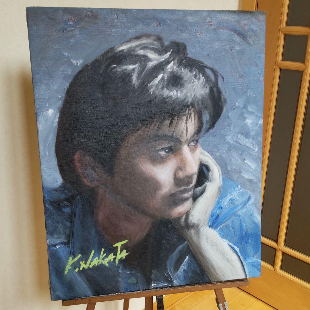 尾崎豊 油絵