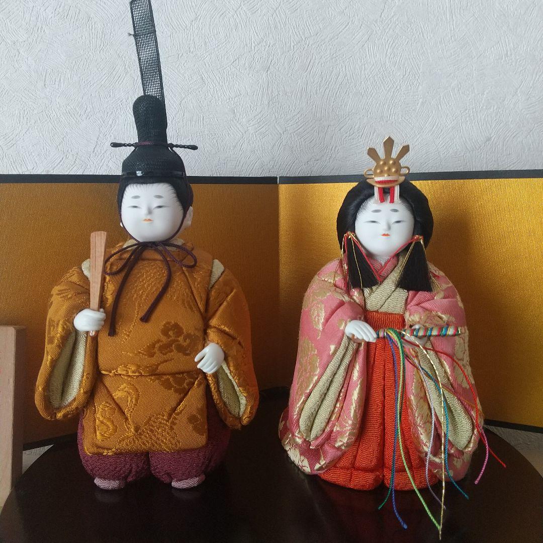 お値下げ中 原孝洲 雛人形 親王飾り 木目込み雛人形 立雛
