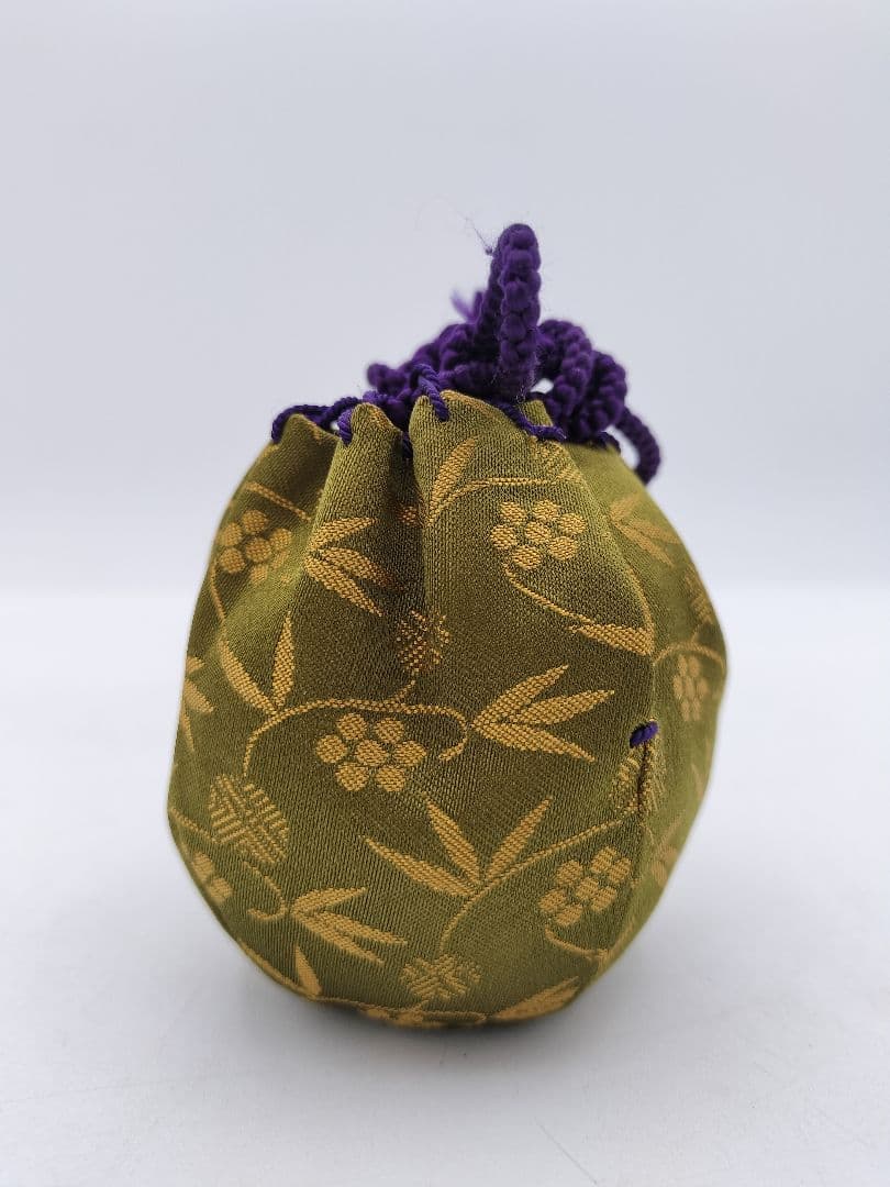 c363 【新品・未使用】茶入 大名物 漢作唐物 福原茄子 龍喜窯 木箱 茶道具
