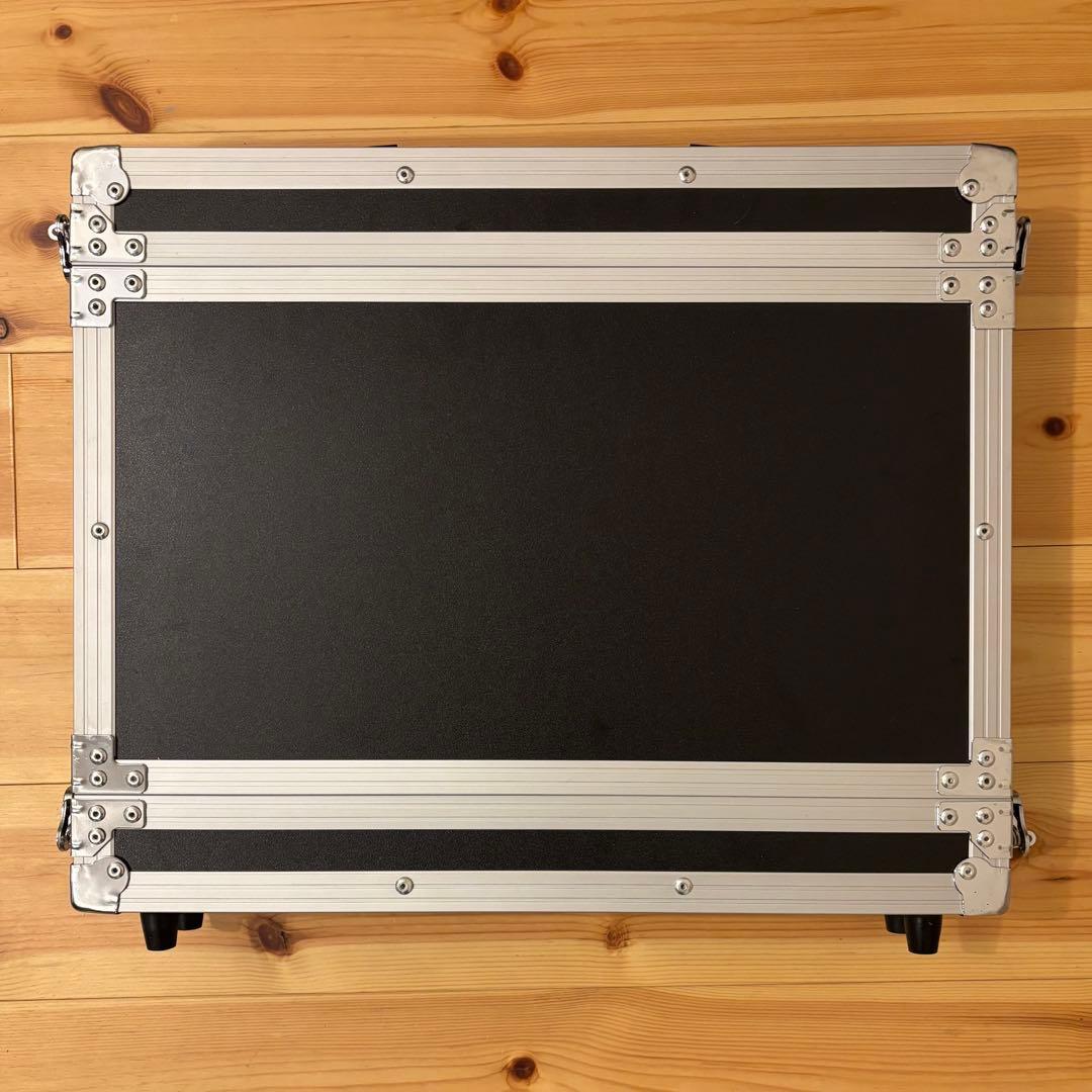 1Uラックケース 42.5cm アルミ製 黒