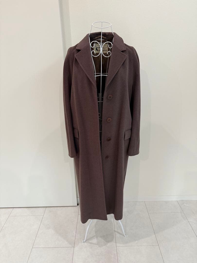 Aquascutum アクアスキュータム/チェスターコート ロング　アンゴラ混