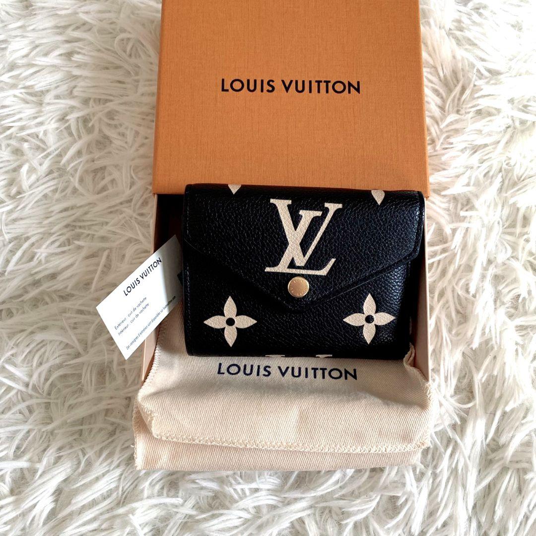 LOUIS VUITTON モノグラムアンプラント ヴィクトリーヌ 折り財布