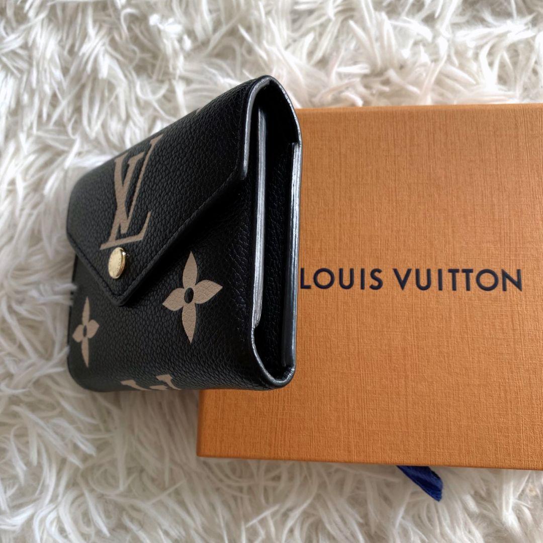 LOUIS VUITTON モノグラムアンプラント ヴィクトリーヌ 折り財布