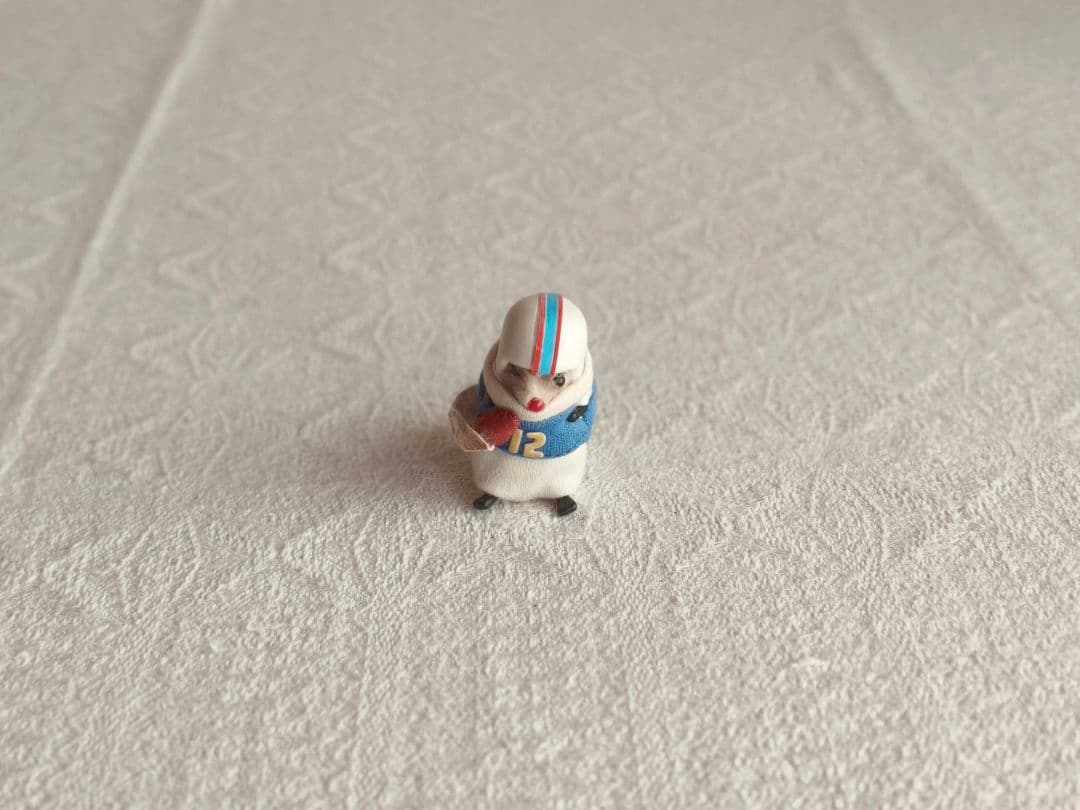 * vintage figure ❀ふんわり可愛い ラグビー選手の ネズミくん