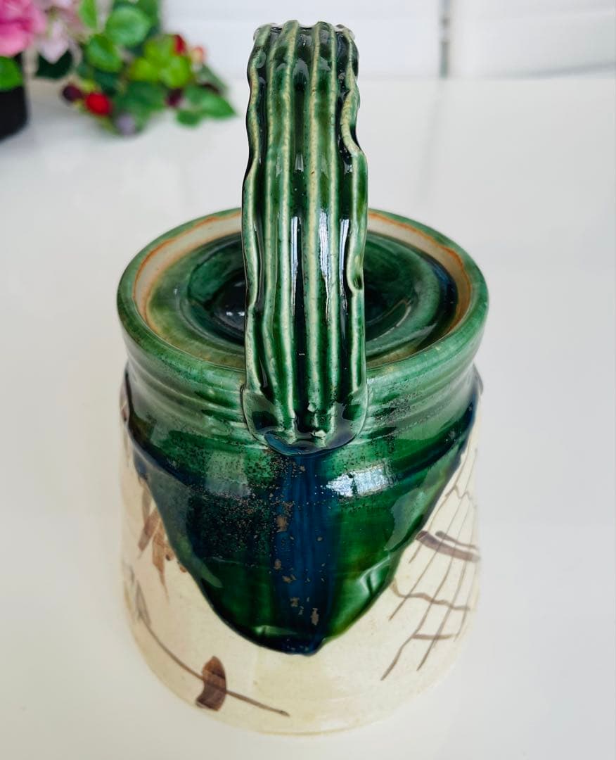 お値下げ！美品★茶道具　表千家片口水指　片口水注　片口水次　水指　水差し　織部