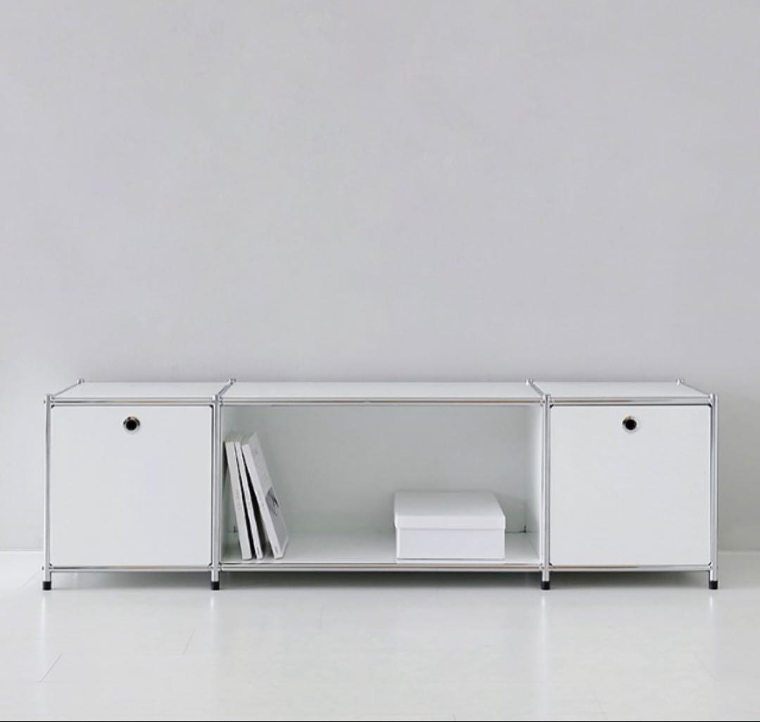 MARKET B モジュールタイプ ホワイト 2扉 収納ラック