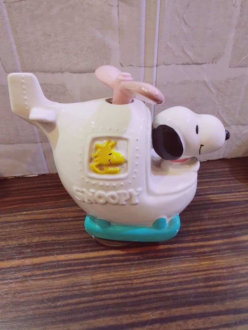 a*i様 レア品 スヌーピー ヘリコプター型オルゴール 陶器製