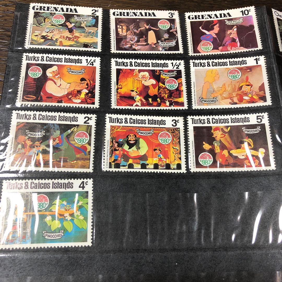 ディズニー　他　外国切手　157枚